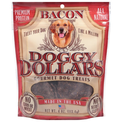 Doggy Dollars Bacon Premium Dog Treats 4oz - 4 OZ - Image 3