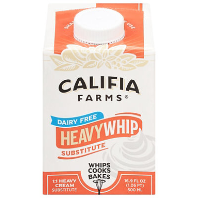 Califia Cream Heavy Whip Dairy Free Heavy Cream Substitute Carton- 16.9 Fl. Oz. - 16.9 FZ - Image 3