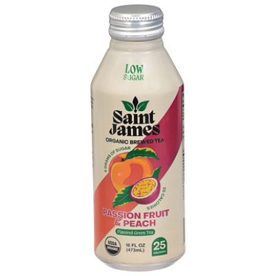 Saint James Green Tea Passion Fruit & Peach - 16 FZ - Image 1