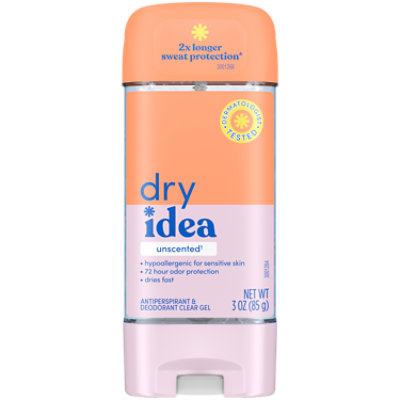 Dry Idea Unscented Antiperspirant/Deodorant Gel - 3 OZ - Image 1