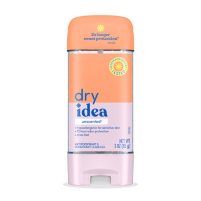 Dry Idea Unscented Antiperspirant/Deodorant Gel - 3 OZ - Image 2