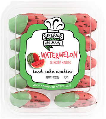 Watermelon Iced Cake Cookies - 9 OZ - Image 1