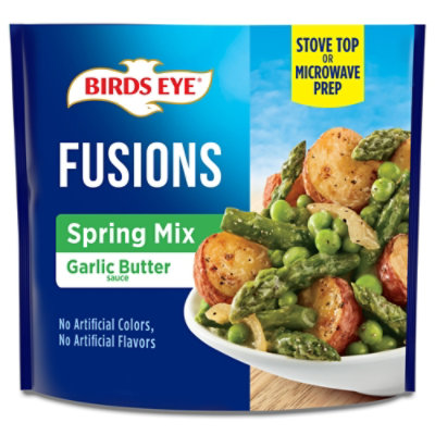 Birds Eye Fusions Spring Mix Garlic Butter Sauce Frozen Side Dish 11 Oz - 11 OZ - Image 2