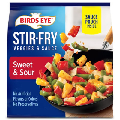 Birds Eye Stir-fry Veggies & Sauce, Sweet & Sour, Frozen, - 15 OZ - safeway