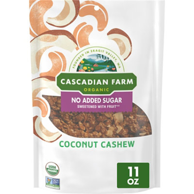 Cascadian Farm Organic No Added Sugar Coconut Cashew Granola - 11 OZ - Image 3