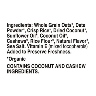 Cascadian Farm Organic No Added Sugar Coconut Cashew Granola - 11 OZ - Image 4