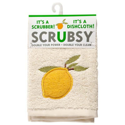 Mei E Scrubsy Dish Cloth- Lemon Tree - EA - Image 1