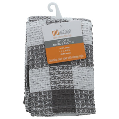 Mei E Nana's Dish Cloth- Gray 12x12 - EA - Image 3