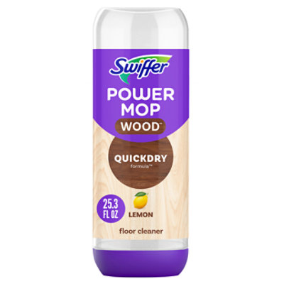 Swiffer Powermop Wood Floor Cleaner Quick Dry Formula Lemon - 25.3 Fl. Oz. - 25.3 FZ - Image 1