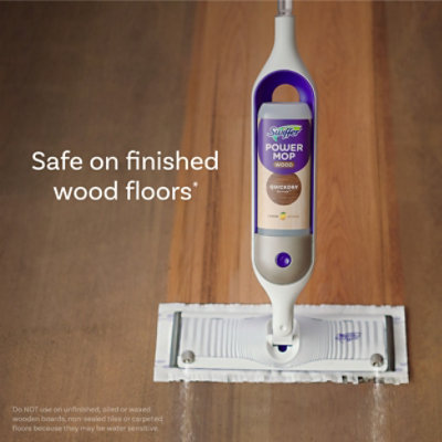 Swiffer Powermop Wood Floor Cleaner Quick Dry Formula Lemon - 25.3 Fl. Oz. - 25.3 FZ - Image 5