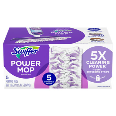 Swiffer Powermop Mopping Pads 5x Cleaning Power - 5 CT - Image 1