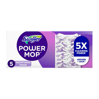 Swiffer Powermop Mopping Pads 5x Cleaning Power - 5 CT - Image 1