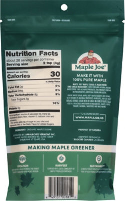 Maple Joe Sugar Maple Organic - 7.76 OZ - Image 6