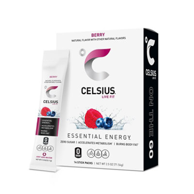 Celsius Berry Energy Sticks 14 Ct - EA - Image 1