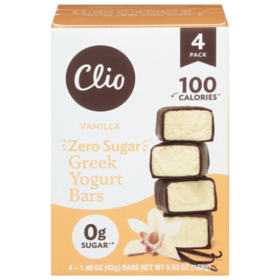 Clio Bars Yogurt Vanilla Zero Sugar - 5.93 OZ - Image 1