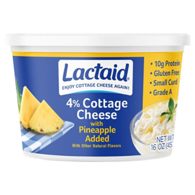 Lactaid Cottage Cheese With Pineapples, 16 Oz - 16 OZ - Image 3