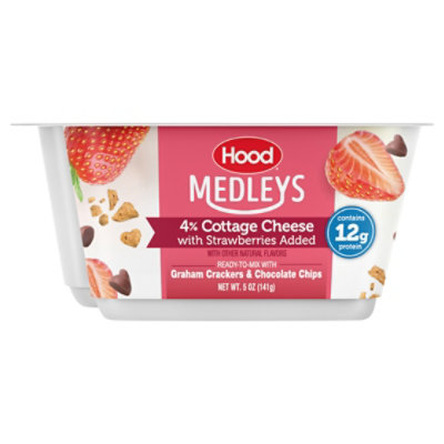 Hood Cottage Cheese Medleys Strawberry With Graham Crackers And Chocolate Chip - 5 OZ - Image 3