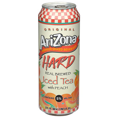 Arizona Hard Peach Tea Can - 22 FZ - Image 1