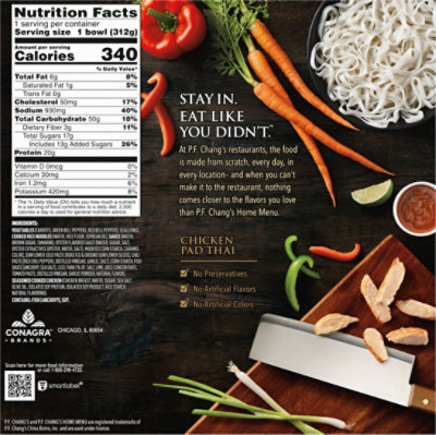 P.f. Chang's Home Menu, Chicken Pad Thai Frozen Meal, 11 Oz. - 11 OZ - Image 4