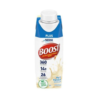 Boost Plus Vanilla Oral Supplement, 8 oz. Carton - Image 1