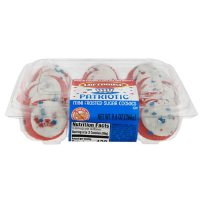 Lofthouse 9.4 Oz Patriotic White Frosted Mini Sugar Cookies - 9.4 OZ - Image 3