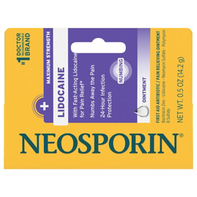 Neosporin Plus Lidocaine Pain Relieving Antibiotic Ointment 0.5 Oz - 0.5 OZ - Image 3