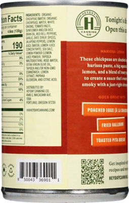 Heyday Canning Co Chickpeas Harissa Lemon - 15 OZ - Image 5