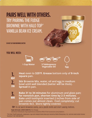 Halo Top Fudge Brownie Light Brownie Mix - 12.1    OZ - Image 3