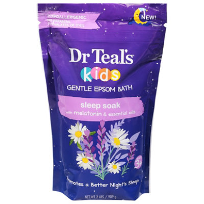 Dr Teal's Kids Melatonin Epsom Salt Soaking Solution 2lbs - 2 LB - Image 3