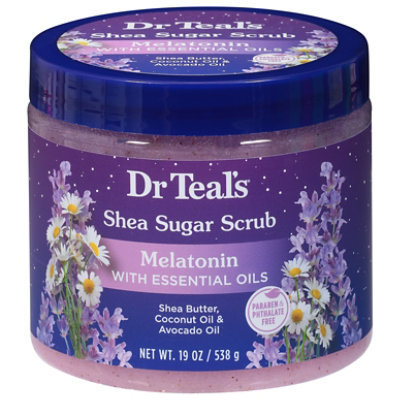 Dr Teals Melatonin With Essential Oils Shea Sugar Scrub 19oz - 19 OZ - Image 3