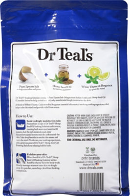 Dr Teal's Cannabis Hemp Seed Oil With Essential Oil Blend Pure Epsom Salt Soaking Solution 3lb - 3 LB - Image 5