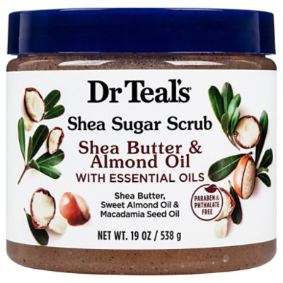 Dr Teals Shea Butter & Almond Oil Shea Sugar Scrub 19oz - 19 OZ - Image 3