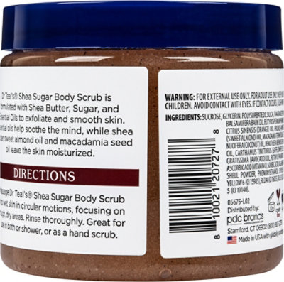 Dr Teals Shea Butter & Almond Oil Shea Sugar Scrub 19oz - 19 OZ - Image 5