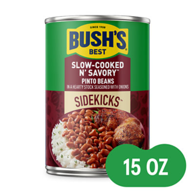 bushdebrunt SIDE KICK オリーブ Bushs Sidekicks Slow-cooked N Savory Beans 15 Oz - 15 OZ - tomthumb