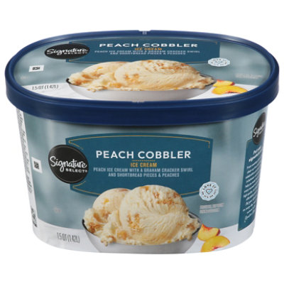 Signature SELECT Peach Cobbler Ice Cream - 1.5 QT - Image 3