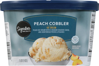 Signature SELECT Peach Cobbler Ice Cream - 1.5 QT - Image 6