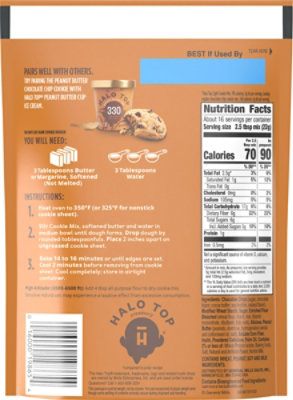 Halo Top Peanut Butter Chocolate Cookie Mix - 12.6 OZ - Image 6