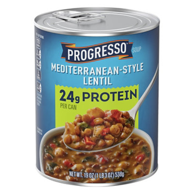Progresso Protein Mediterranean Style Lentil Soup - 19 OZ - Safeway