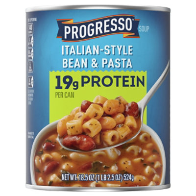Progresso Protein Italian Style Bean And Pasta Soup - 18.5 OZ - Safeway