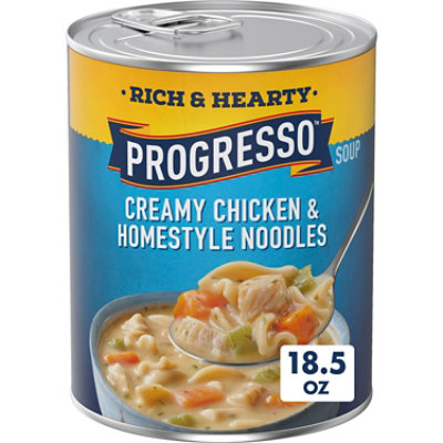 Progresso Rich & Hearty Creamy Chicken & Homestyle Noodles Soup - 18.5 OZ - Image 2