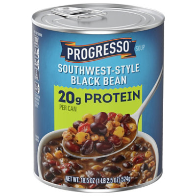 Progresso Protein Southwest Style Black Bean Soup 18.5 OZ vons