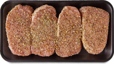 Pork Loin Chops Boneless Lemon Pepper Seasoning - LB - Image 1