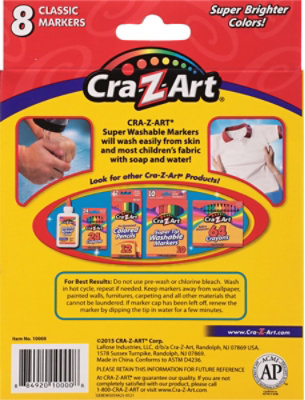 Crazart Super Wash Markers - 8 CT - Image 4