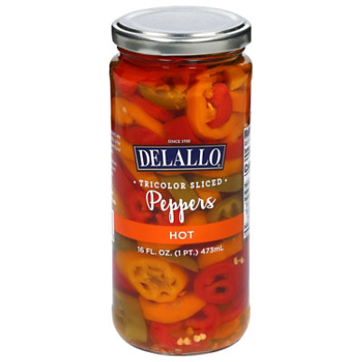 Delallo Hot Peppr Tricolor - 16 OZ - Image 2