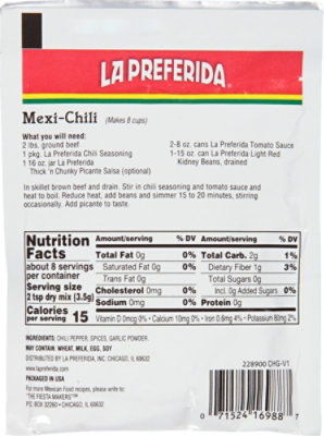 La Preferida Seasoning Chile - 1 OZ - Image 6