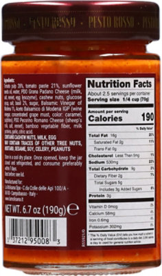 La Molisana Pasta Sauce Pesto Rosso - 6.7 OZ - Image 5