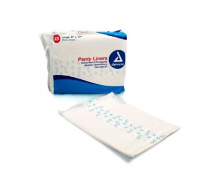 Dynarex Medium Absorbency Bladder Control Pad, 6 x 17 Inch, 25 Count - Image 1