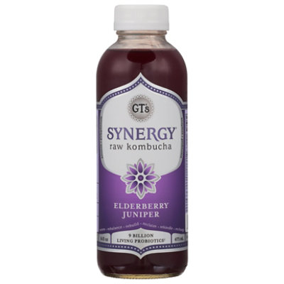 Gts Synergy Organic Elderberry Juniper Kombucha - 16 FZ - Image 3