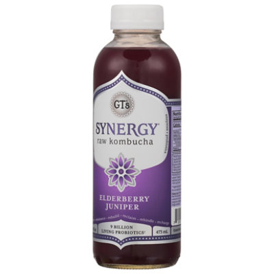 Synergy The Real Kombucha Elderberry Juniper - 16 Fl. Oz. - Image 5