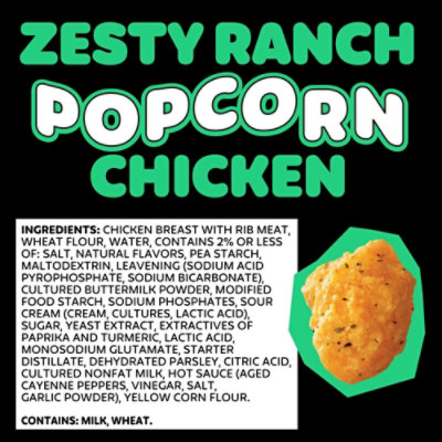 Pilgrim's Zesty Ranch Mini Nugget Shaped Breaded Chicken Breast Patties With Rib Meat - 24 Oz - Image 4